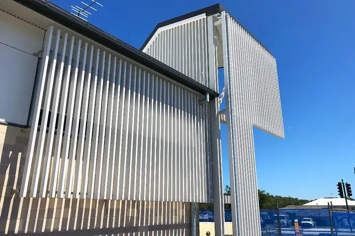 Completed aluminium sunscreen project